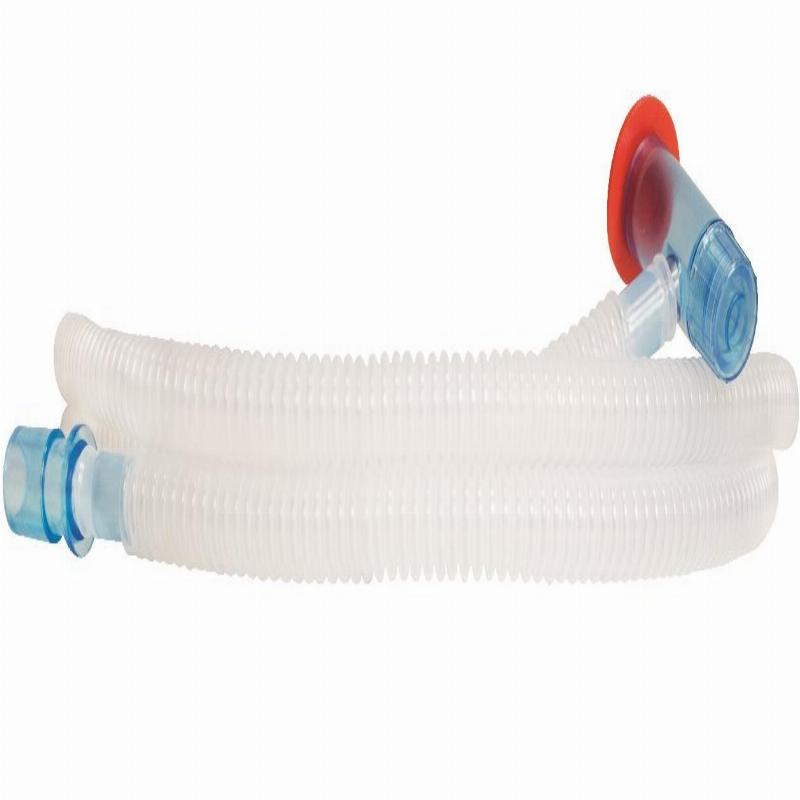 Комплект реанімаційний для немовлят. Контур дихальний 1,9 м із T-подібним з'єднувачем, лінія кисню 2,1 м, маски круглі розміри 0+1 (Виробник: FLEXICARE)